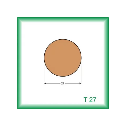 Tyč - T27 /na objednávku - min. odber 100 m