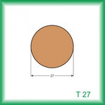 Tyč - T27 /na objednávku - min. odber 100 m