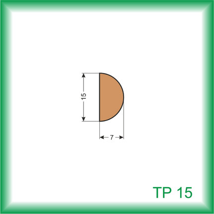 Tyč - TP15 /na objednávku - min. odber 100 m