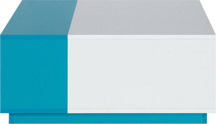 Úložný box MB16 biela/tyrkys 80x80x35