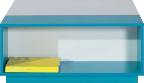 Úložný box MB16 biela/tyrkys 80x80x35