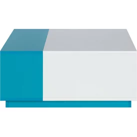 Úložný box MB16 biela/tyrkys 80x80x35