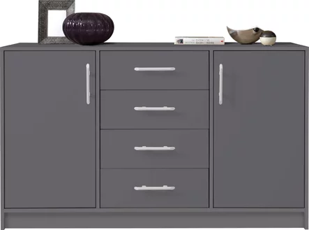 Veľká komoda Smart 6 antracit 140x84x40