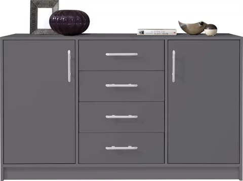 Veľká komoda Smart 6 antracit 140x84x40