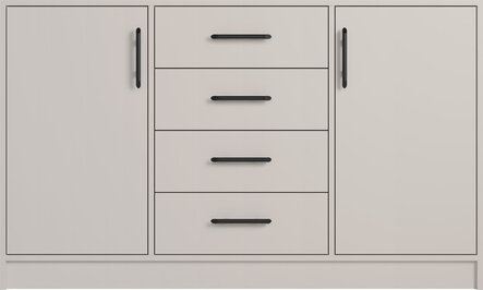 Veľká komoda Smart 6 kašmír 140x84x40