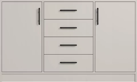 Veľká komoda Smart 6 kašmír 140x84x40