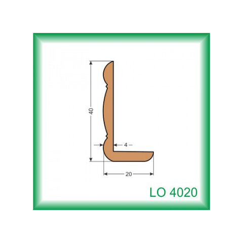 Vinkel - LO4020 /na objednávku - min. odber 100 m