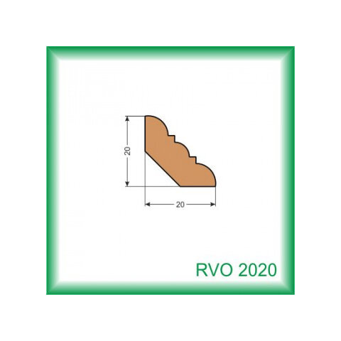 Vnútorná rohová lišta - RVO2020 /na objednávku - min. odber 100 m