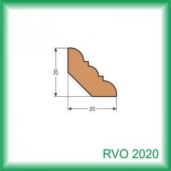 Vnútorná rohová lišta - RVO2020 /na objednávku - min. odber 100 m