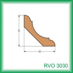 Vnútorná rohová lišta - RVO3030