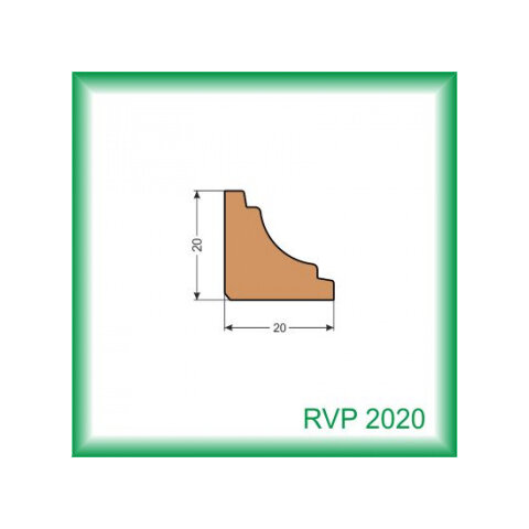 Vnútorná rohová lišta - RVP2020 /na objednávku - min. odber 100 m