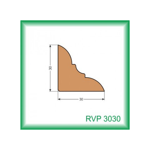 Vnútorná rohová lišta - RVP3030 /na objednávku - min. odber 100 m