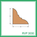 Vnútorná rohová lišta - RVP3030 /na objednávku - min. odber 100 m