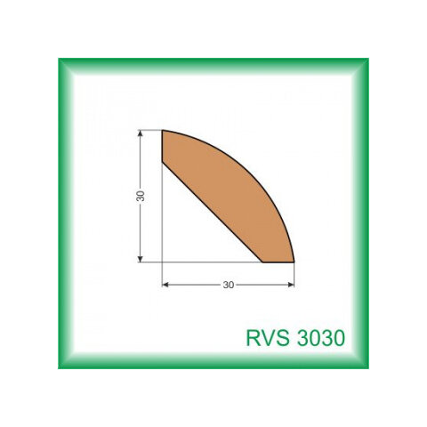 Vnútorná rohová lišta - RVS3030 /na objednávku - min. odber 100 m