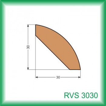 Vnútorná rohová lišta - RVS3030 /na objednávku - min. odber 100 m