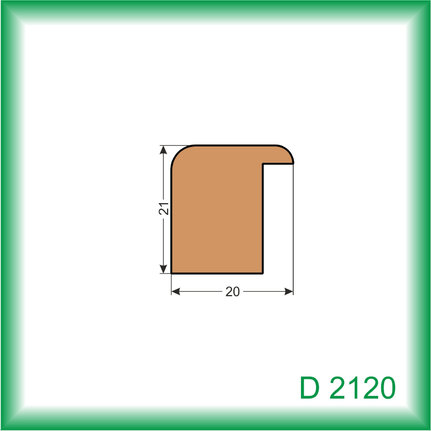 Zasklievacia lišta - D2120 /na objednávku - min. odber 100 m