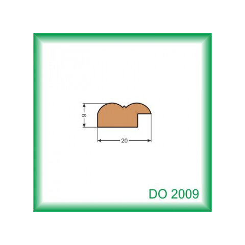 Zasklievacia lišta - DO2009 /na objednávku - min. odber 100 m