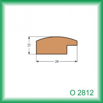 Zasklievacia lišta - O2812 /na objednávku - min. odber 100 m