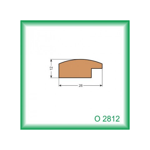 Zasklievacia lišta - O2812 /na objednávku - min. odber 100 m