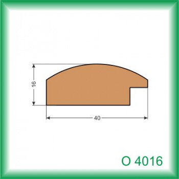 Zasklievacia lišta - O4016 /na objednávku - min. odber 100 m