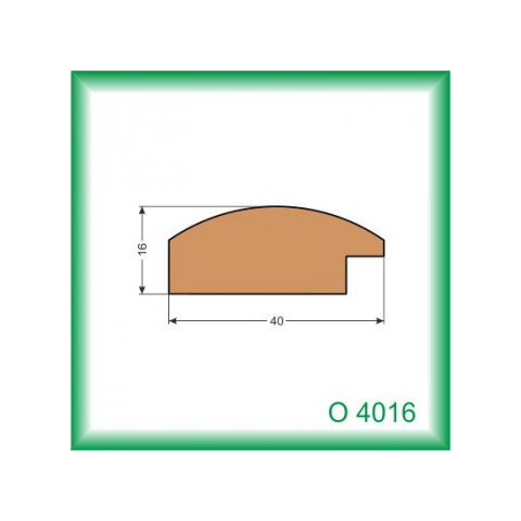 Zasklievacia lišta - O4016 /na objednávku - min. odber 100 m