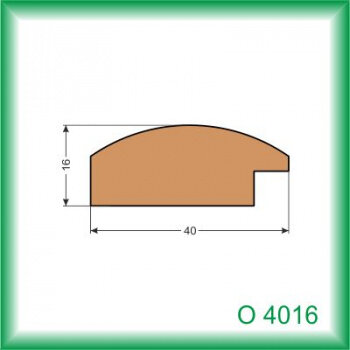 Zasklievacia lišta - O4016 /na objednávku - min. odber 100 m